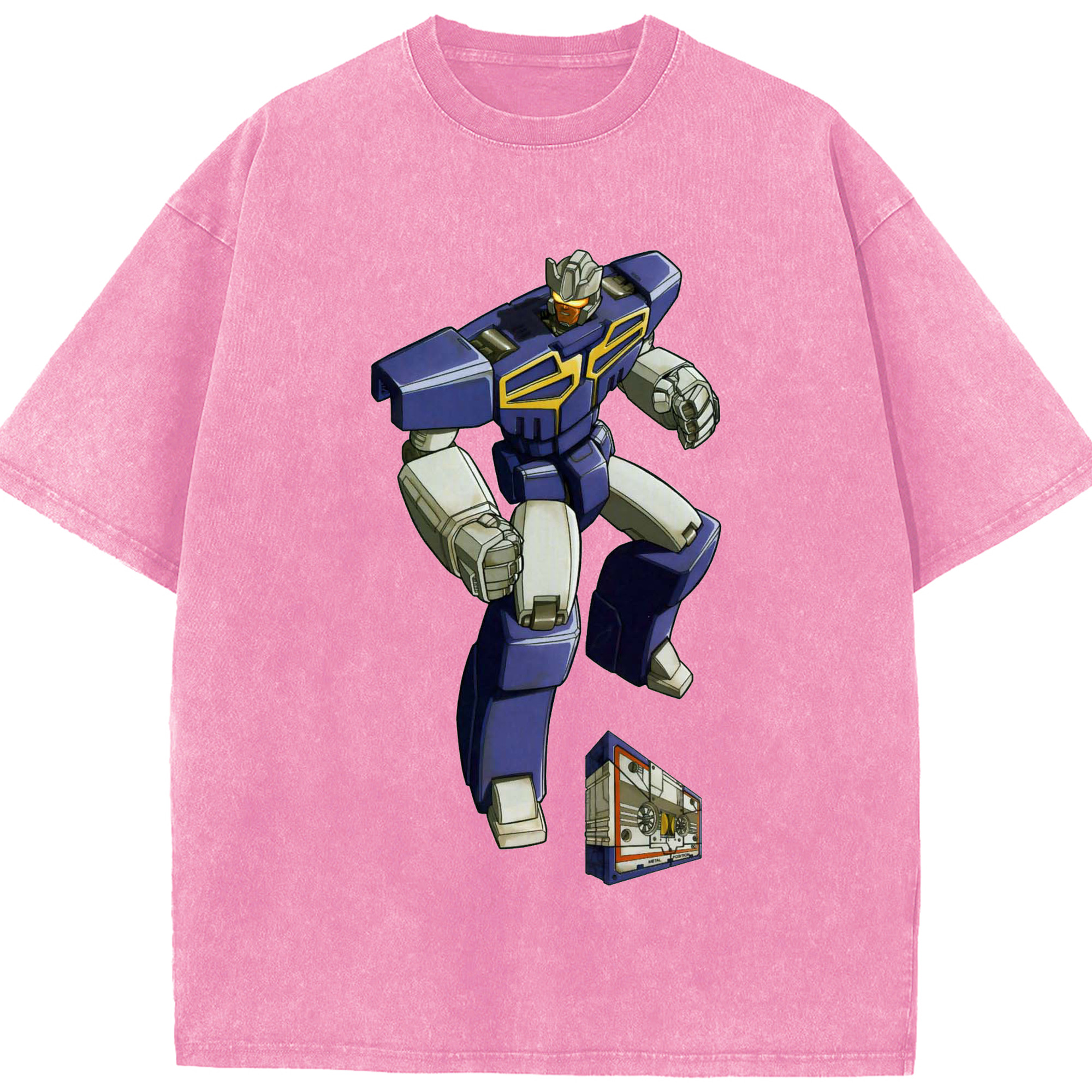 （画像用）  綿100% ヴィンテージ風 半袖Tシャツ（フロントプリント）